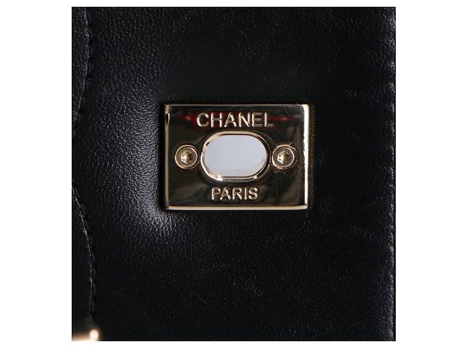 CHANEL (Serial Number ) Bolso de mano y de hombro con cadena en piel de cordero negro Trendy CC - Mujer - vista 7