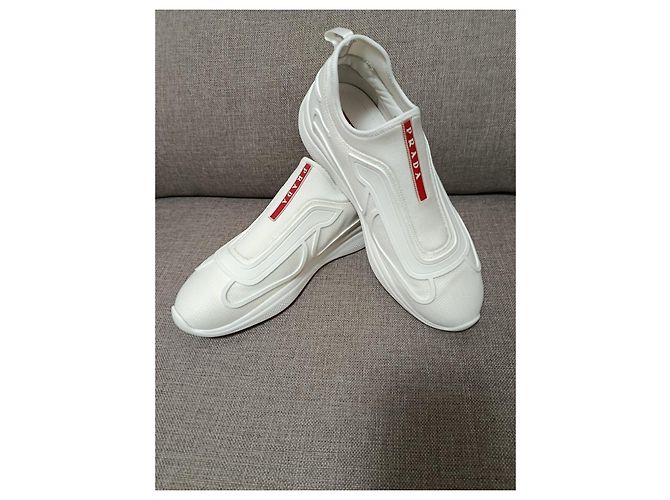 Prada Tecno Bike Sneaker - Weiß - Ansicht 16
