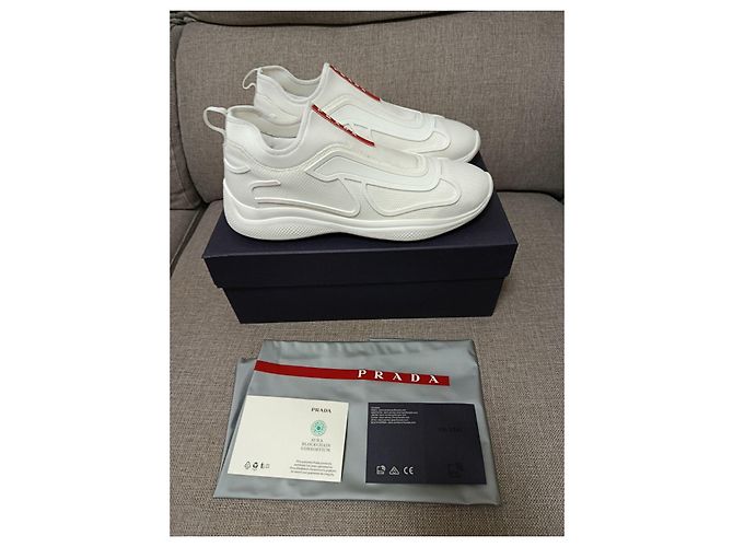 Prada Tecno Bike Sneaker - Weiß - Ansicht 2