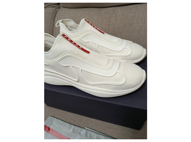 Prada Tecno Bike Sneaker - Weiß - Ansicht 3