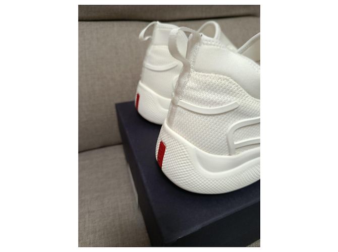 Prada Tecno Bike Sneaker - Weiß - Ansicht 5