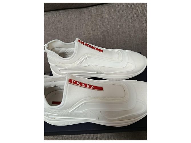 Prada Tecno Bike Sneaker - Weiß - Ansicht 6