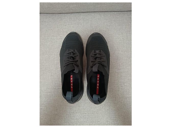 Sneakers Prada Knit Nere Nero - vista 10