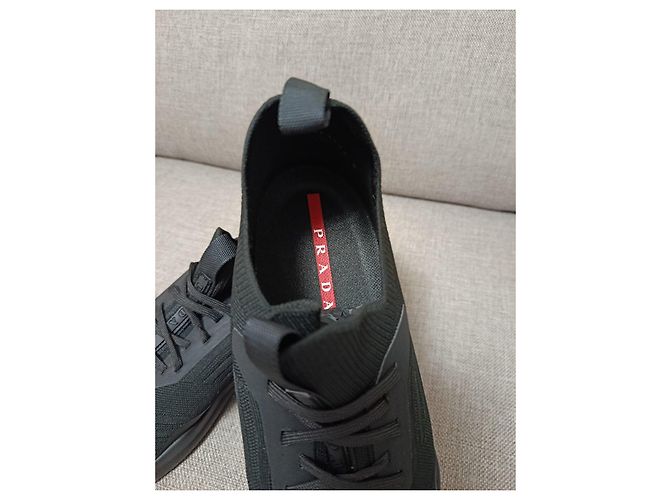 Sneakers Prada Knit Nere Nero - vista 14
