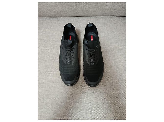 Sneakers Prada Knit Nere Nero - vista 16