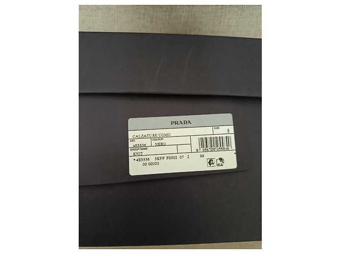 Sneakers Prada Knit Nere Nero - vista 3