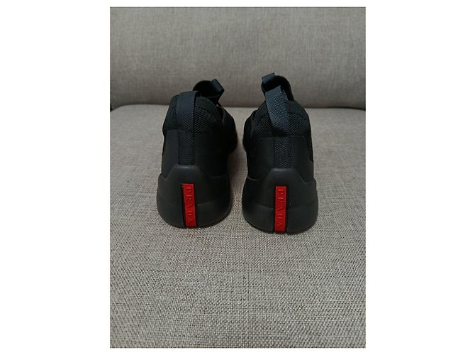 Sneakers Prada Knit Nere Nero - vista 9