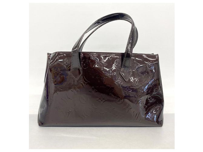 Borsa Louis Vuitton Vernis Wilshire PM M93641 Amarante Bordò - vista 12