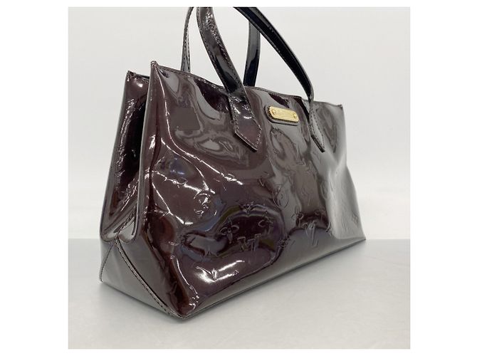 Borsa Louis Vuitton Vernis Wilshire PM M93641 Amarante Bordò - vista 2