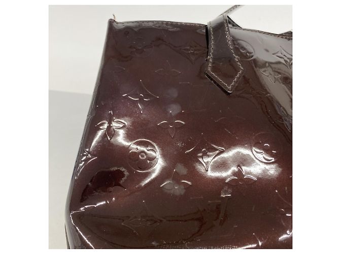 Borsa Louis Vuitton Vernis Wilshire PM M93641 Amarante Bordò - vista 7