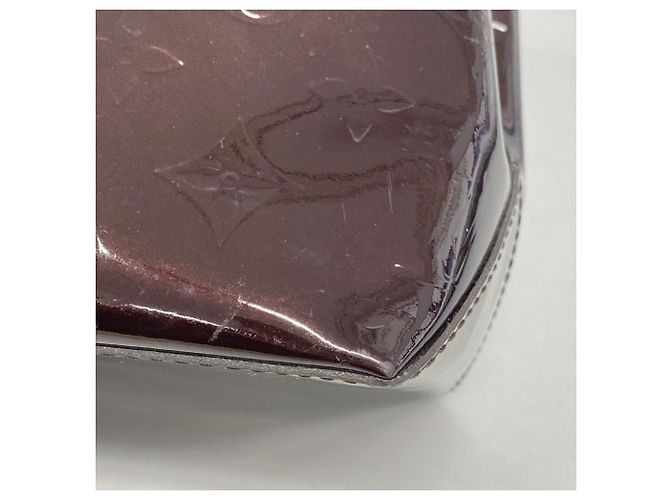 Borsa Louis Vuitton Vernis Wilshire PM M93641 Amarante Bordò - vista 8