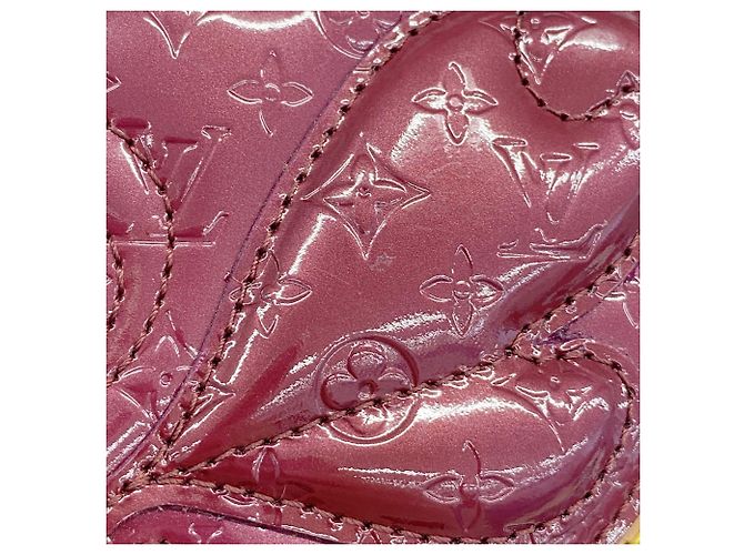 Bolso Louis Vuitton Vernis Pochette Papillon Raspberry Roja - vista 8