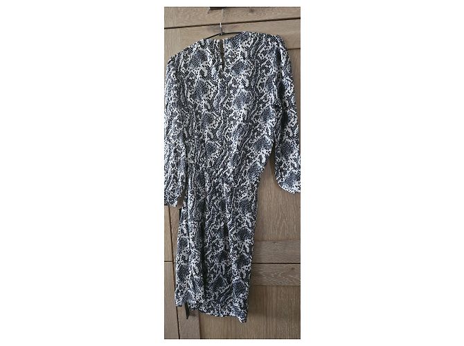 Vestido Ikks estampado de serpiente Negro Blanco Gris - vista 5