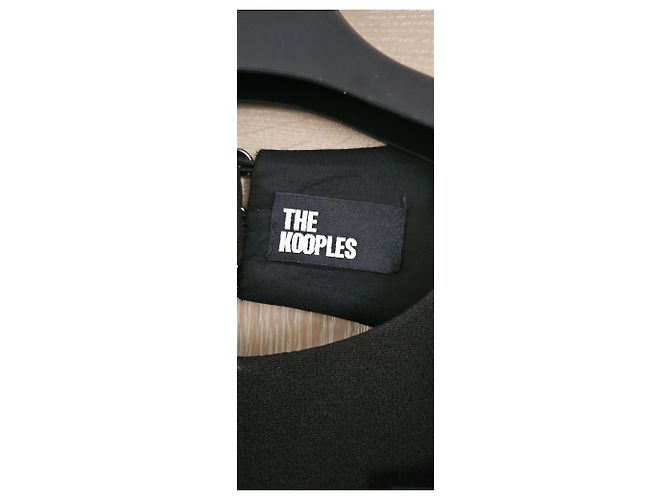 The Kooples Abito Nero con Cut-out - vista 4