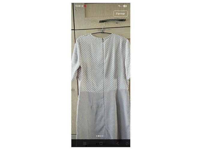 Claudie Pierlot Gemustertes Kleid Pink Beige Grau - Ansicht 2