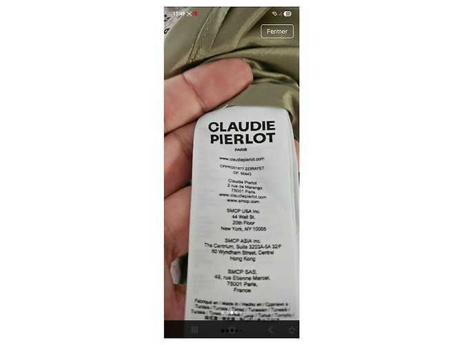 Claudie Pierlot Gemustertes Kleid Pink Beige Grau - Ansicht 4