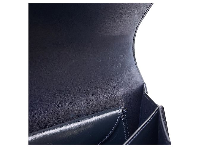 Ring Borsa a tracolla in pelle Box Calf blu navy Hermès - vista 13