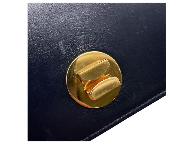Ring Borsa a tracolla in pelle Box Calf blu navy Hermès - vista 16