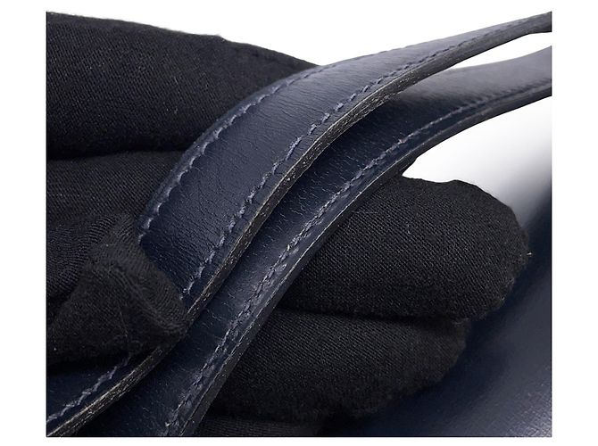Ring Borsa a tracolla in pelle Box Calf blu navy Hermès - vista 17
