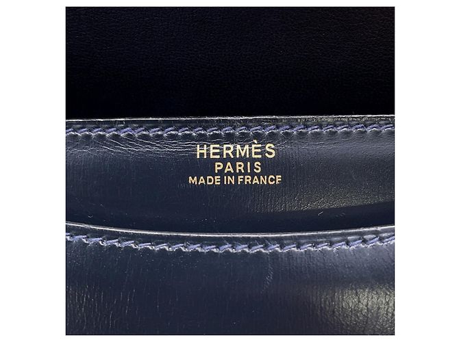 Ring Borsa a tracolla in pelle Box Calf blu navy Hermès - vista 18