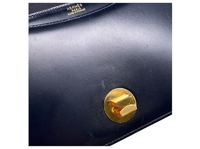 Ring Borsa a tracolla in pelle Box Calf blu navy Hermès - vista 8