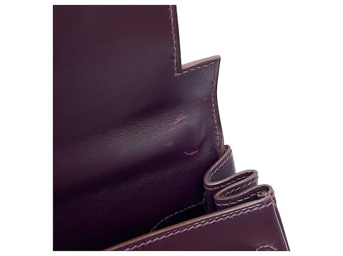 Hermès Borsa Hermes Kelly 32 Multicolore Bordò - vista 11