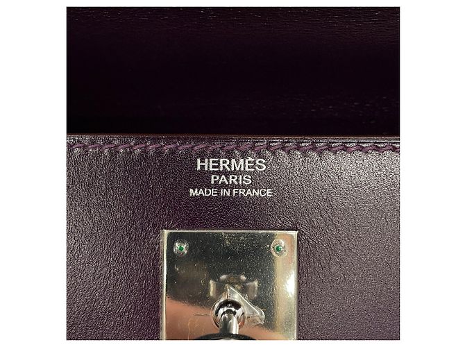 Hermès Borsa Hermes Kelly 32 Multicolore Bordò - vista 17