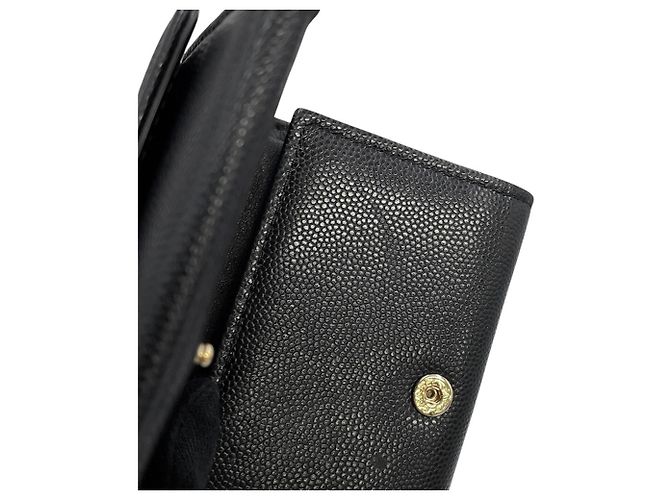 Timeless Chanel Tri-fold Wallet Black - view 10
