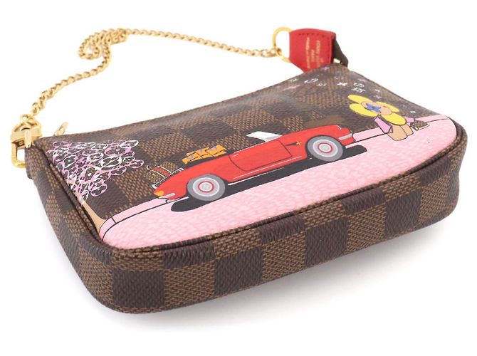 Borsa Louis Vuitton Vivienne Damier Mini Pochette Accessoires Multicolore Damier ebene - vista 4