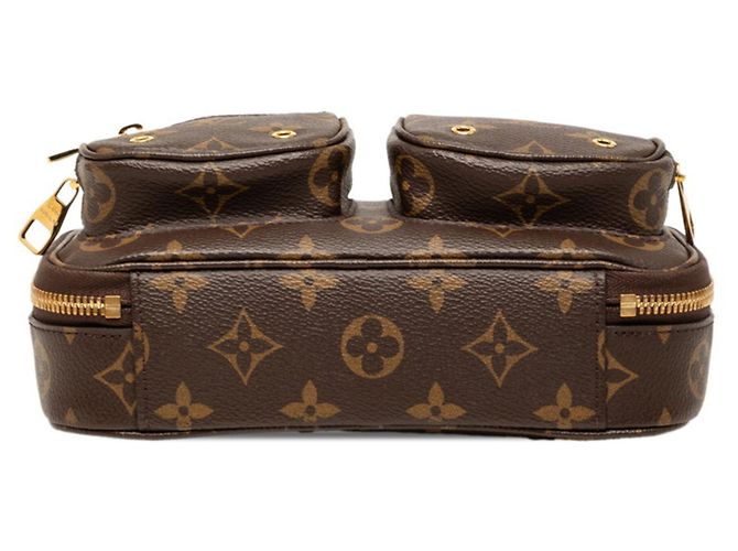 Borsa a tracolla Louis Vuitton Monogram Utility Marrone - vista 3
