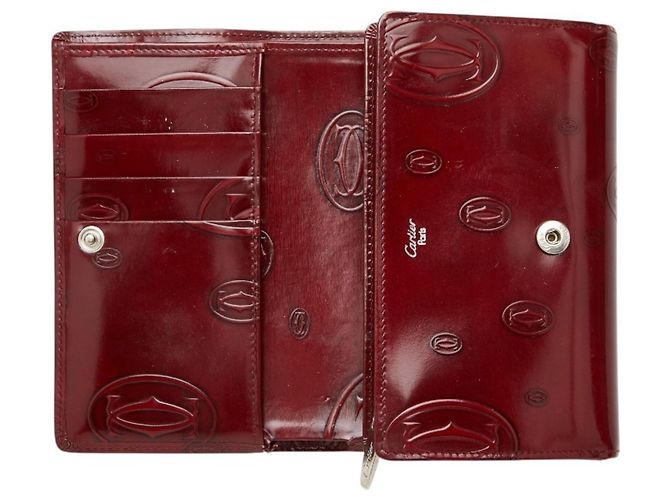 Cartera Larga Cartier Happy Birthday Burdeos - vue 6