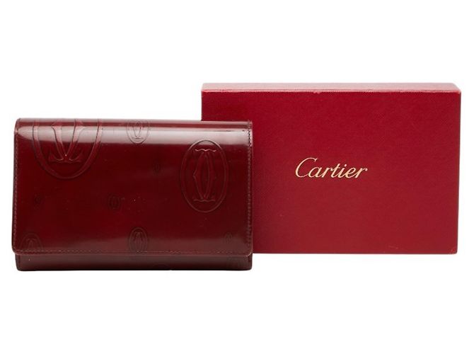 Cartera Larga Cartier Happy Birthday Burdeos - vue 9