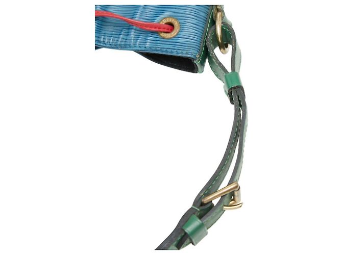 Borsa a tracolla Louis Vuitton Epi Noe Tricolor Rosso Blu - vista 10