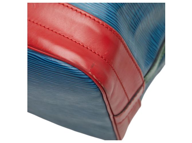 Borsa a tracolla Louis Vuitton Epi Noe Tricolor Rosso Blu - vista 4