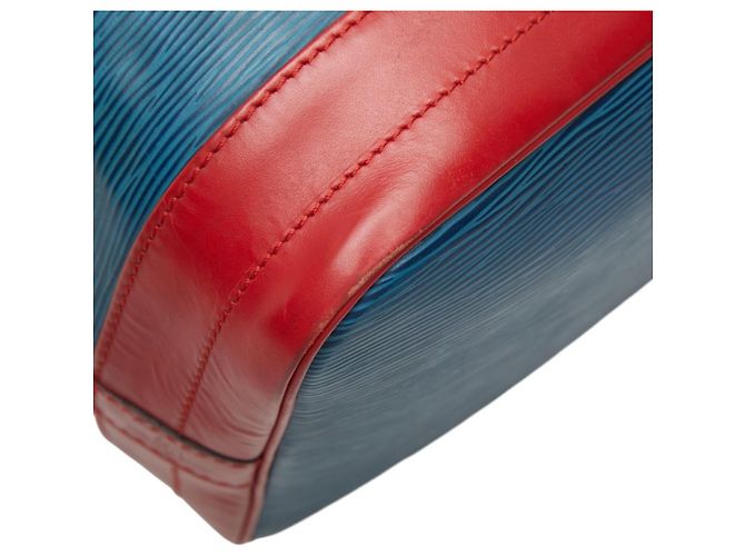 Borsa a tracolla Louis Vuitton Epi Noe Tricolor Rosso Blu - vista 5