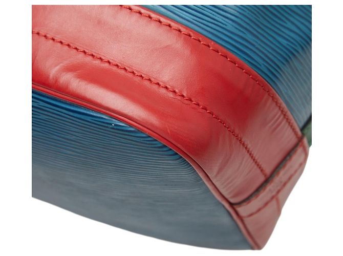 Borsa a tracolla Louis Vuitton Epi Noe Tricolor Rosso Blu - vista 6
