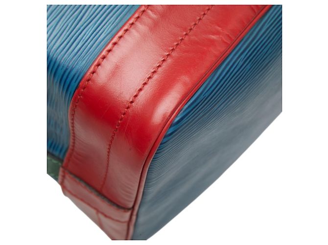 Borsa a tracolla Louis Vuitton Epi Noe Tricolor Rosso Blu - vista 7