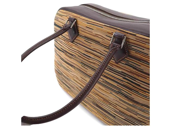 Hermès Borsa Hermes Plume 28 Marrone Multicolore - vista 9