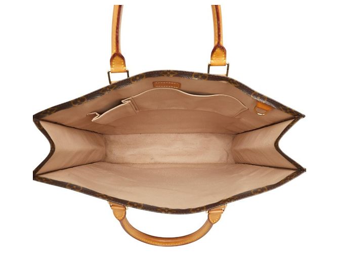 Bolso Louis Vuitton Monogram Sac Plat Castaño - vista 10