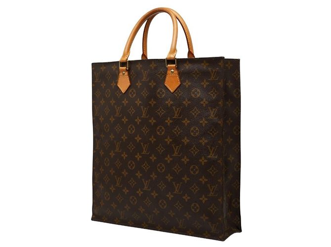 Bolso Louis Vuitton Monogram Sac Plat Castaño - vista 2