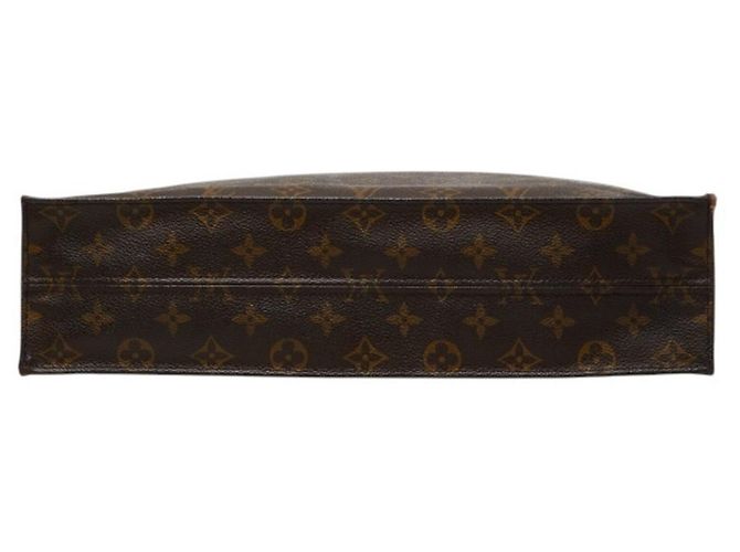 Bolso Louis Vuitton Monogram Sac Plat Castaño - vista 3