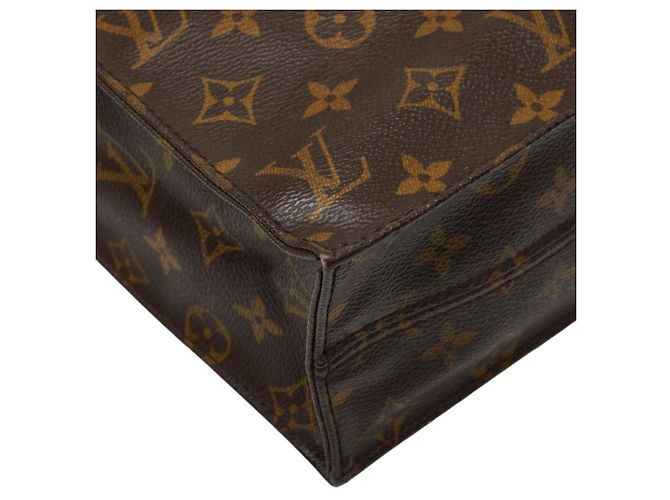 Bolso Louis Vuitton Monogram Sac Plat Castaño - vista 5