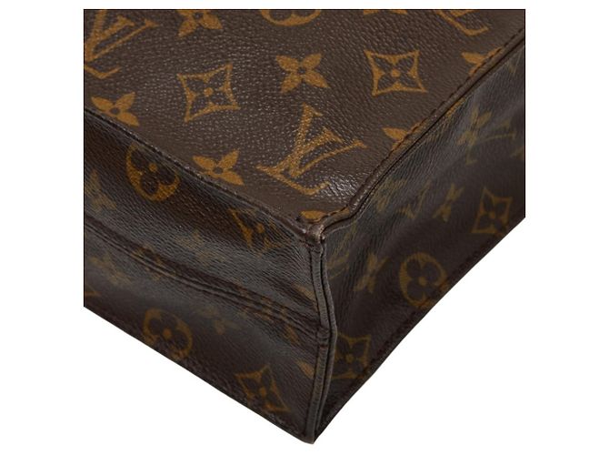 Bolso Louis Vuitton Monogram Sac Plat Castaño - vista 6