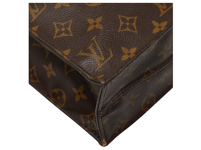 Bolso Louis Vuitton Monogram Sac Plat Castaño - vista 7