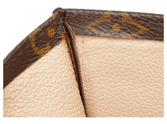 Bolso Louis Vuitton Monogram Sac Plat Castaño - vista 8