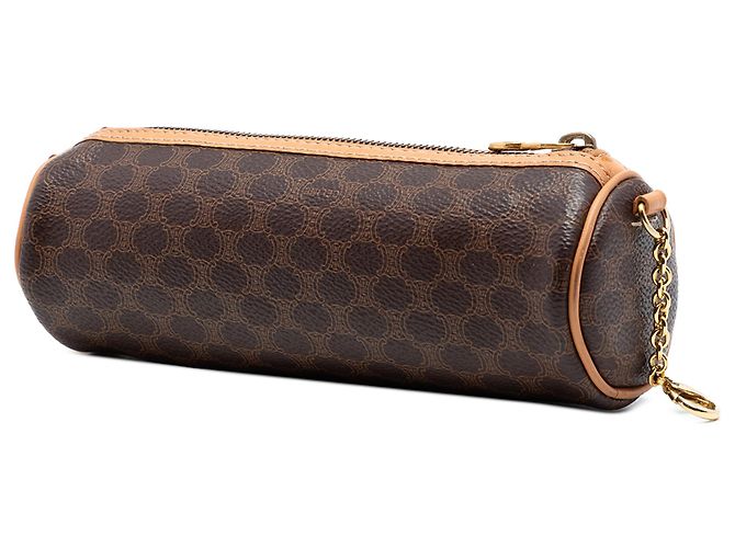 Céline Celine Marrón Macadam Lona Recubierta Crossbody Castaño - vista 2