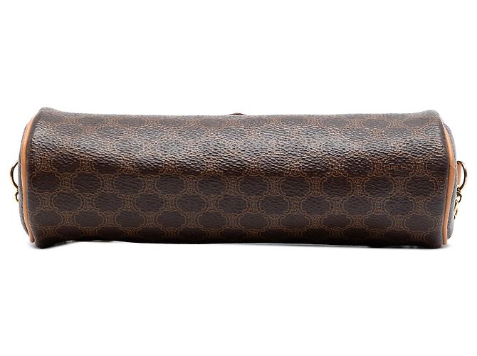 Céline Celine Marrón Macadam Lona Recubierta Crossbody Castaño - vista 3