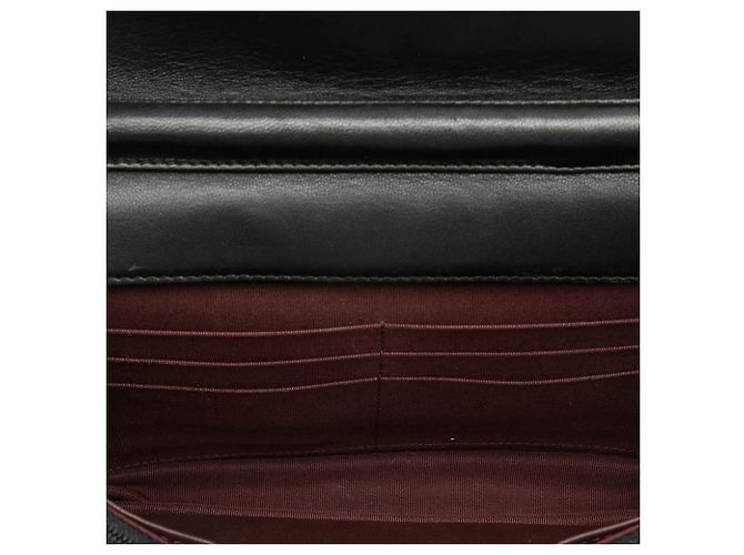 Chanel Schwarzes CC gestepptes Lammleder Wallet On Chain - Ansicht 4