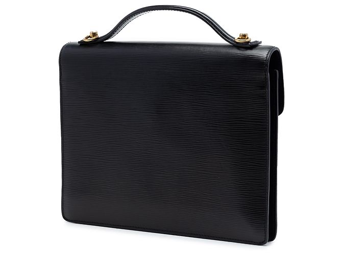 Louis Vuitton Black Epi Monceau 28 Nero - vista 2