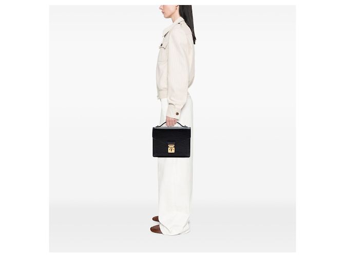 Louis Vuitton Black Epi Monceau 28 Nero - vista 6